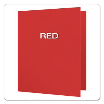 Oxford™ Twin-pocket Folders With 3 Fasteners, 0.5" Capacity, 11 X 8.5, Red, 25-box freeshipping - TVN Wholesale